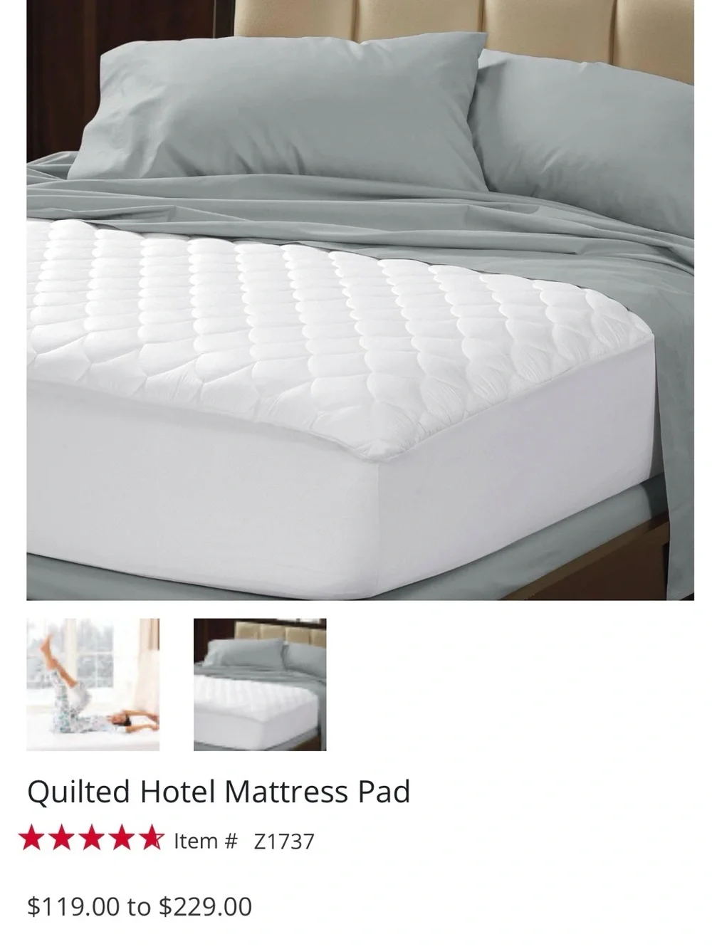 Cuddledown Twin XL Hotel Mattress Pad | NWT | College Dorm